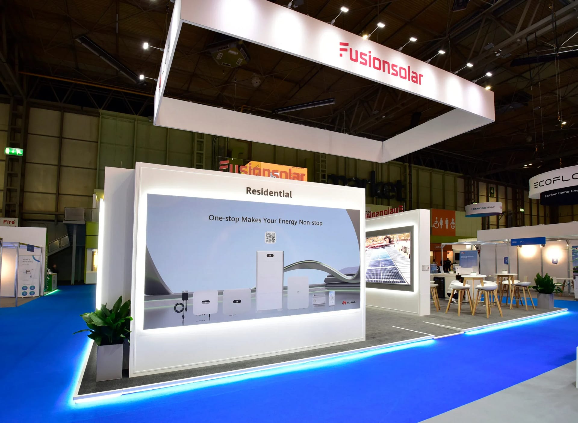 FusionSolar exhibition stand by Booth Exhibits UK